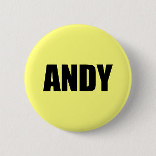 Andy 6 Cm Round Badge
