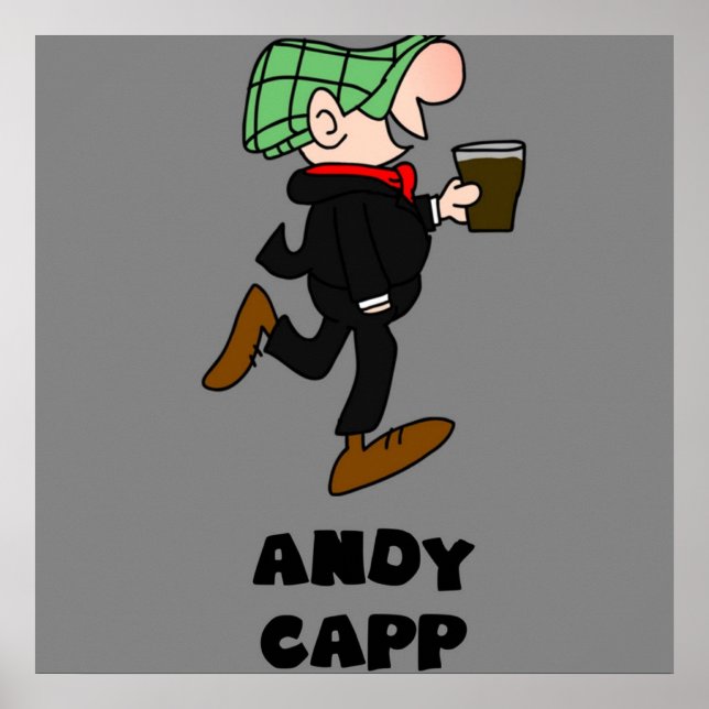 andy capp british english england retro vintage poster (Front)