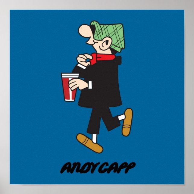 andy capp uk english england retro poster (Front)