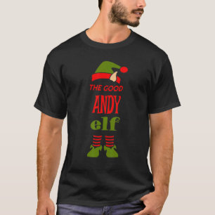 ANDY Elf Good Christmas Matching Pajama Party T-Shirt