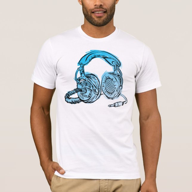 Andy Howell Headphones Sketch T-Shirt (Front)