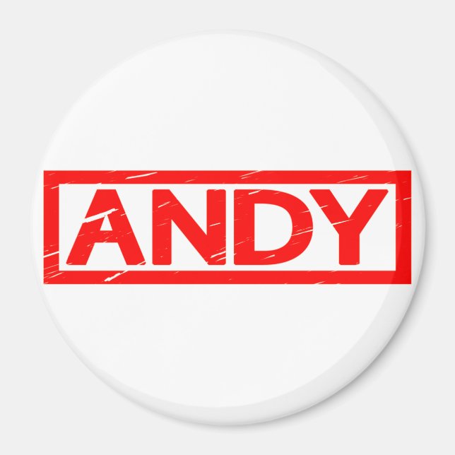 Andy Stamp Magnet (Front)