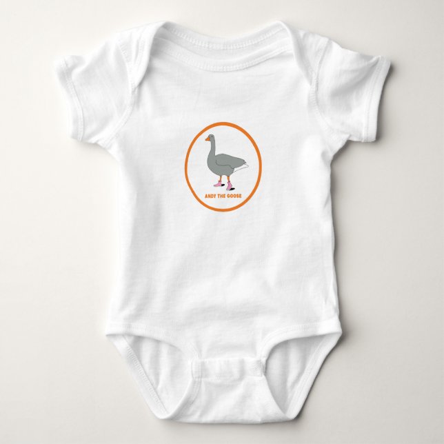 ANDY THE GOOSE  BABY BODYSUIT (Front)