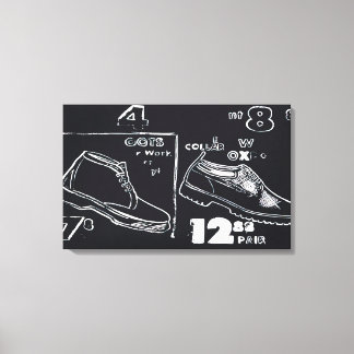 Andy Warhol - Work Boots Canvas Print