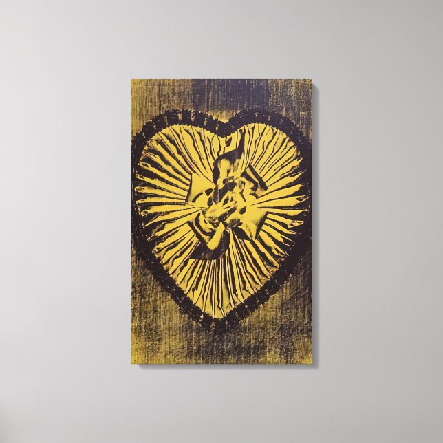 Andy Warhol - Yellow Candy Box Canvas Print (Front)