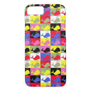 Andy Whale-Hole™_Lots o' whales pattern Case-Mate iPhone Case