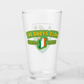 Andys Clan Pint Glass
