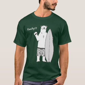 Andy's climate change T-shirt global surfing plain