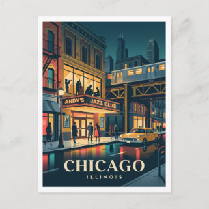 Andy's Jazz Club & Restaurant Chicago Illinois Postcard