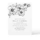 Anemone Bouquet Wedding Invitation