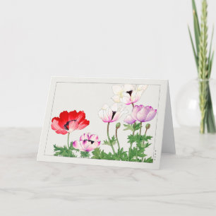 Anemone coronaria by Tanigami Konan Card