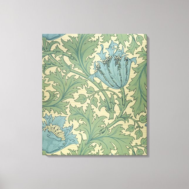 'Anemone' design (textile) Canvas Print (Front)