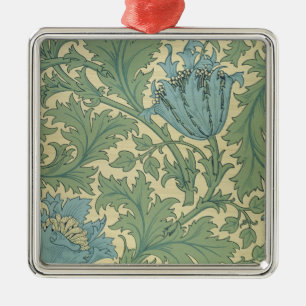 'Anemone' design (textile) Metal Tree Decoration