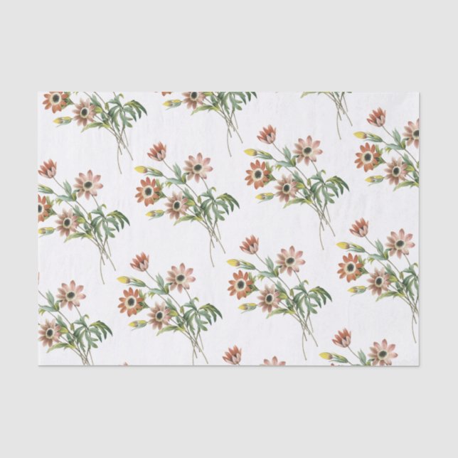 Anemone Flower Pattern Tissue Paper (Front)