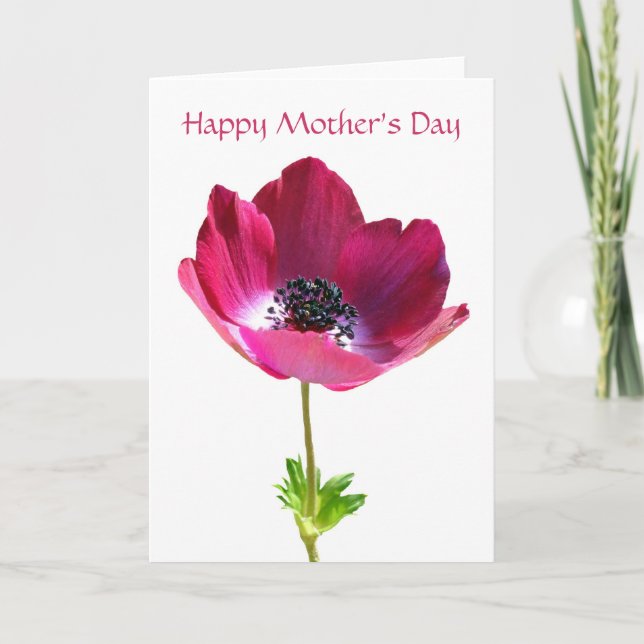 Anemone Mother's Day Card (Front)