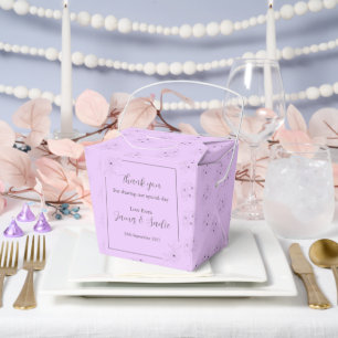 *Anemone on Light Lilac~  Favour Box