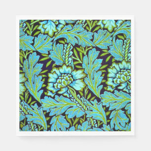 Anemone pattern by William Morris,  Napkin