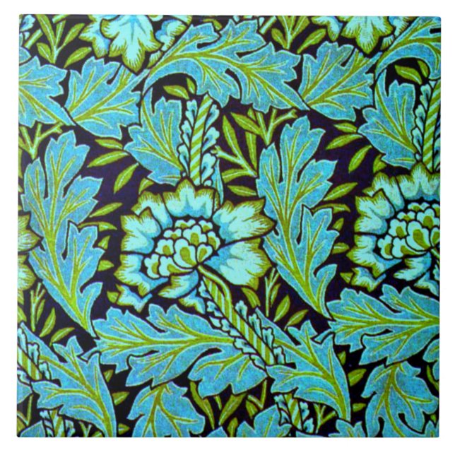 Anemone pattern by William Morris, Tile (Front)