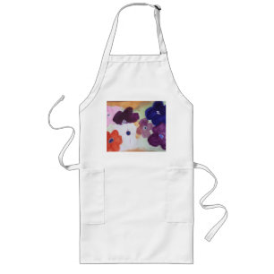 Anemone Spring Flowers Long Apron