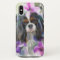 'Anemone' Tricolor cavalier dog art phone case