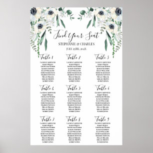 Anemone Wedding Seating Chart