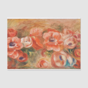 Anemones (2) by Auguste Renoir Decoupage Tissue Paper