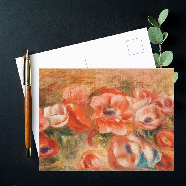 Anemones (2) by Auguste Renoir Postcard (Creator Uploaded)
