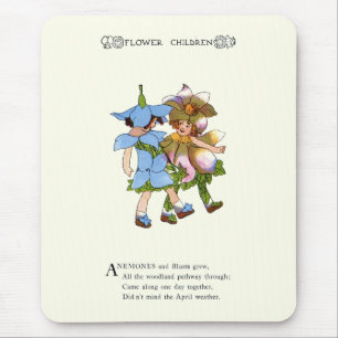 Anemones and Bluets Mouse Pad