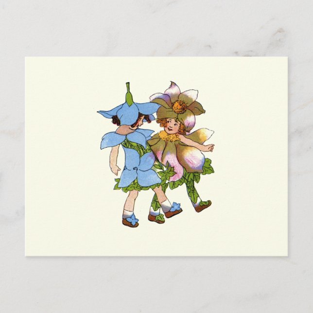 Anemones and Bluets Postcard (Front)