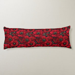 Anemones Bouquet Bedroom Decor Vintage Bed Body Cushion