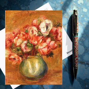 Anemones by Pierre-Auguste Renoir Postcard