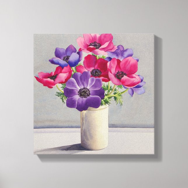 Anemones Canvas Print (Front)