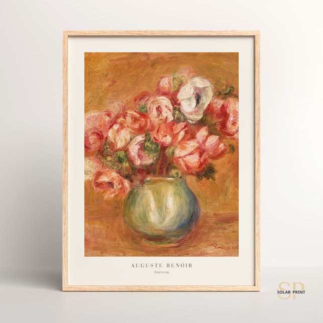 Anemones Flower in a Vase Auguste Renoir Poster (Creator Uploaded)