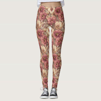 Anemones Flower Workout Anemones Aesthetic Leggings