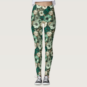  Anemones flower Yoga Anemones Luxury Mothers Day  Leggings