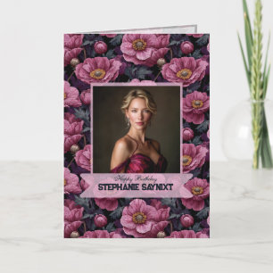 Anemones Garden 40Th Birthday Unique Card