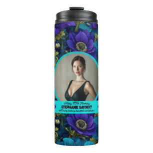 Anemones Inspired 60Th Birthday Event Thermal Tumbler