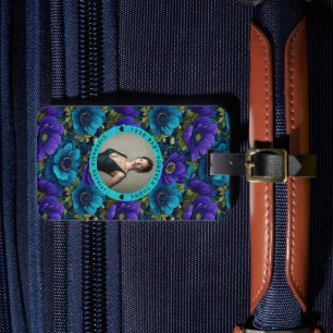 Anemones Inspired Women Birthday Gift For Her Luggage Tag