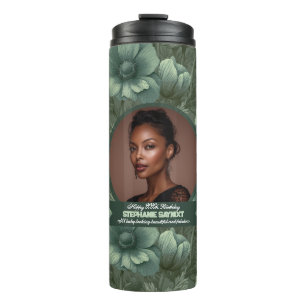 Anemones Petal 30Th Birthday Custom Thermal Tumbler