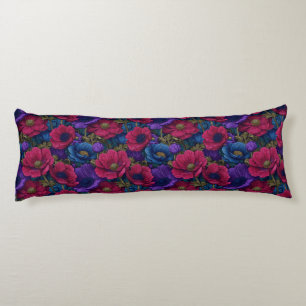 Anemones Print Dining Room Decor Victorian Wedge Body Cushion