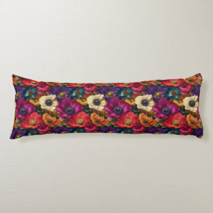 Anemones Texture Bedroom Decor Retro Memory Foam Body Cushion