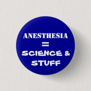 ANESTHESIA 3 CM ROUND BADGE