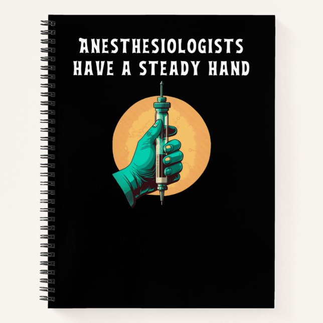Anesthesiologists have steady hand anesthesiologic notebook (Front)
