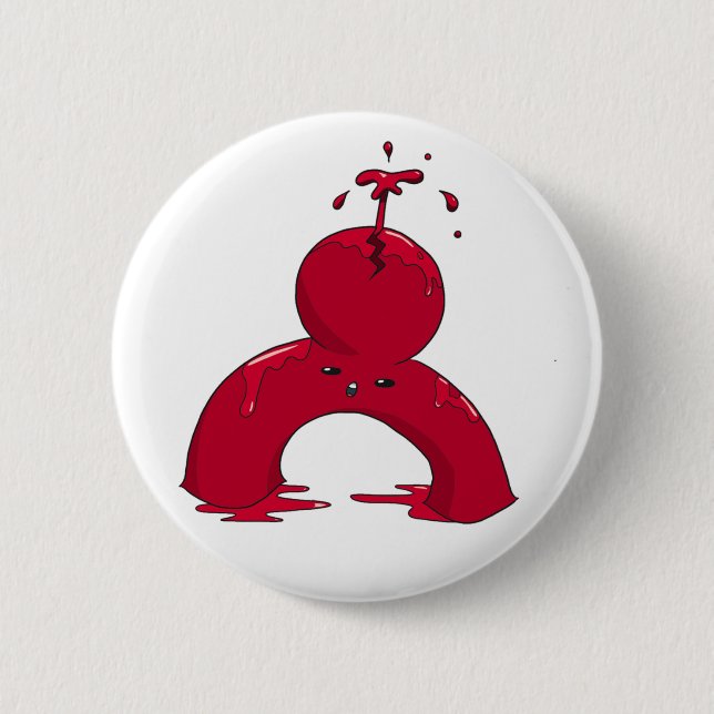 Aneurism 6 Cm Round Badge (Front)
