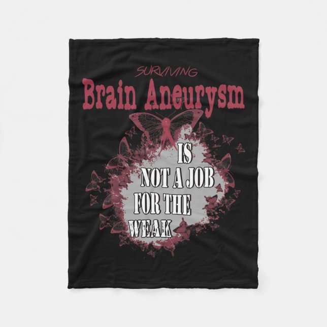 Aneurysm Awareness 1  Fleece Blanket (Front)