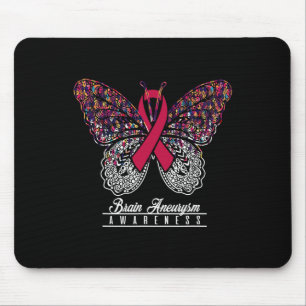 Aneurysm Awareness Butterfly Lovers Gifts  Mouse Pad