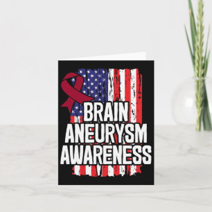 Aneurysm Awareness Ribbon Card