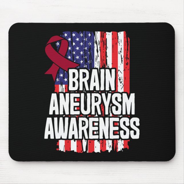 Aneurysm Awareness Ribbon  Mouse Pad (Front)