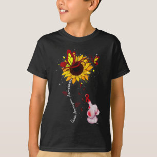 Aneurysm Awareness Sunflower Elephant Men T-Shirt