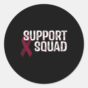 Aneurysm Awareness Support Squad 1  Classic Round Sticker